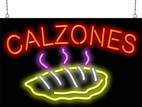 Calzones Neon Sign