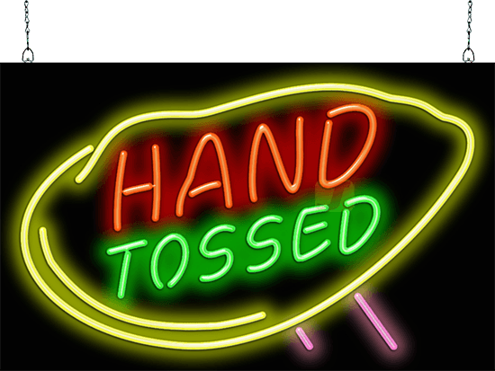 Hand Tossed Neon Sign