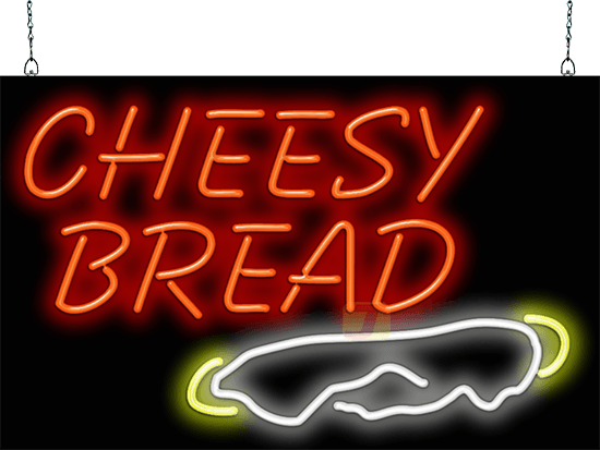 Cheesy Bread Neon Sign