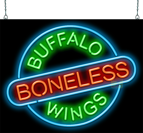 Buffalo Boneless Wings Neon Sign