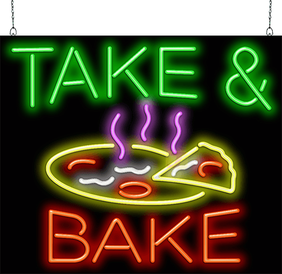 Take & Bake Neon Sign
