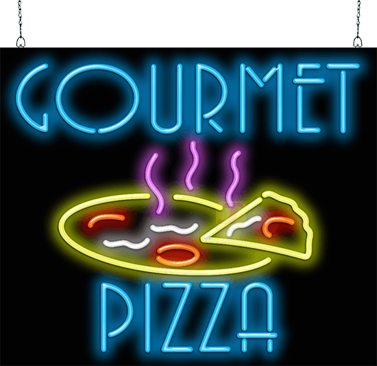 Gourmet Pizza Neon Sign