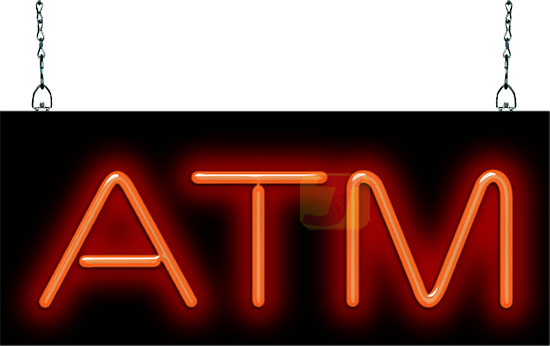 ATM Neon Sign