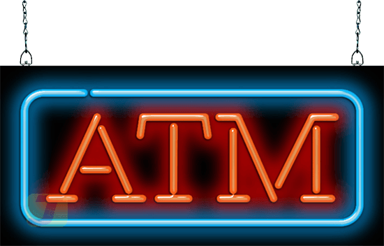 ATM Neon Sign