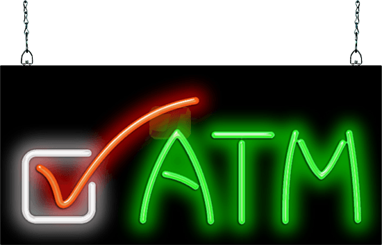 ATM Neon Sign