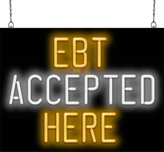 EBT Accepted Here Neon Sign