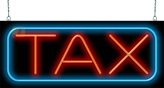 Tax Neon Sign