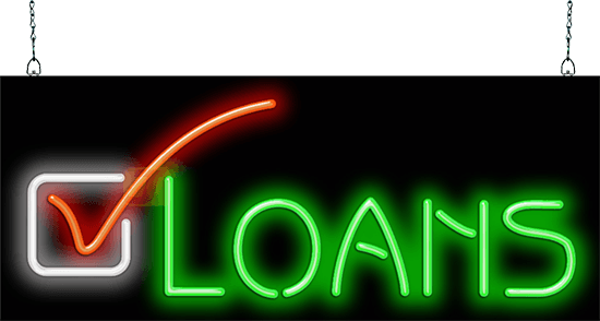 Loans Neon Sign