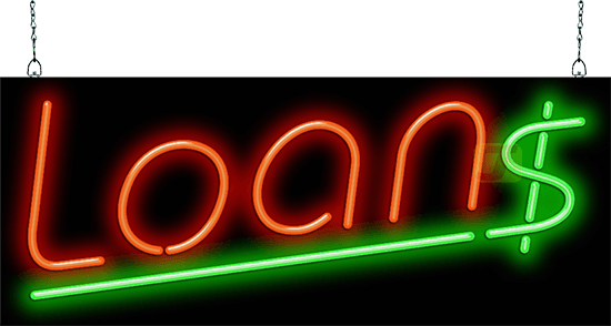 Loans Neon Sign