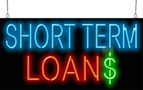 Short Term Loans Neon Sign