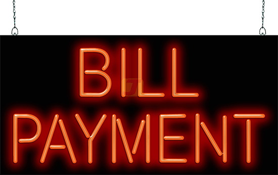 Bill Payment Neon Sign