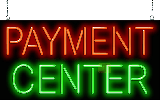 Payment Center Neon Sign