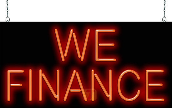 We Finance Neon Sign