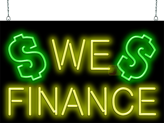 We Finance Neon Sign