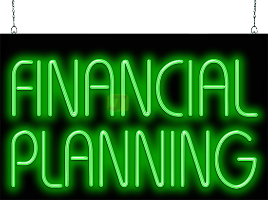 Financial Planning Neon Sign