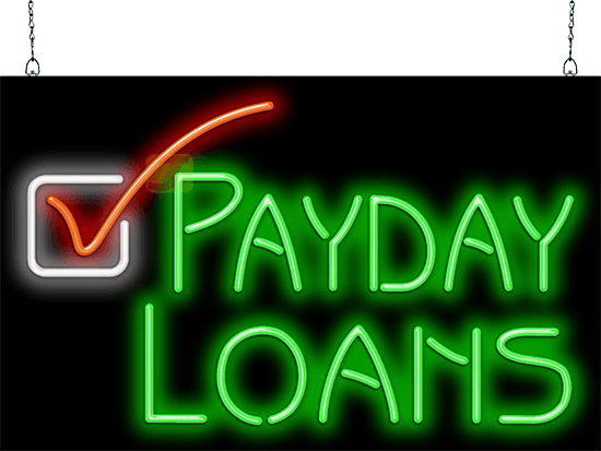 Payday Loans Neon Sign