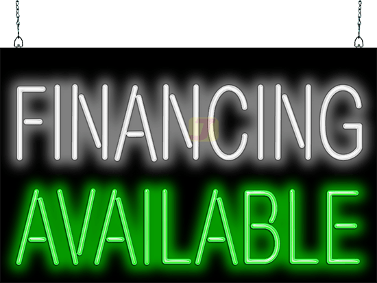 Financing Available Neon Sign