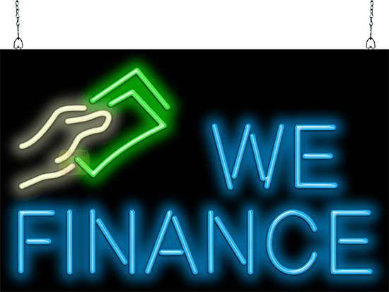 We Finance Neon Sign