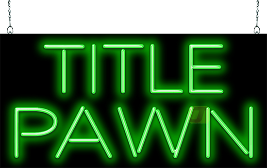 Title Pawn Neon Sign