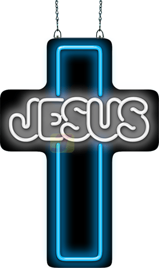 Jesus Cross Neon Sign