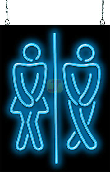 Female / Male Restrooms Neon Sign