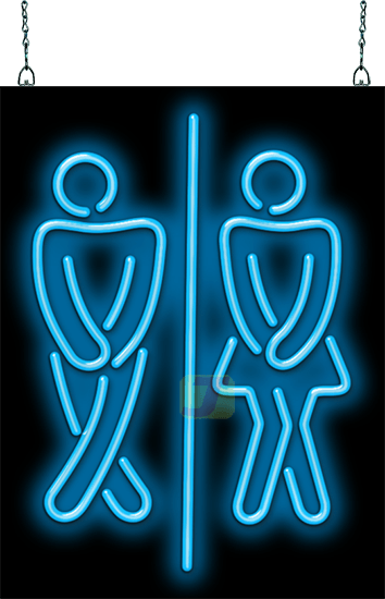 Male / Female Restrooms Neon Sign