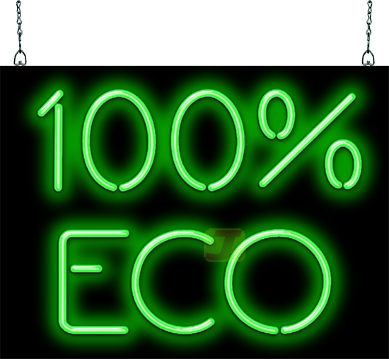 100% ECO Neon Sign