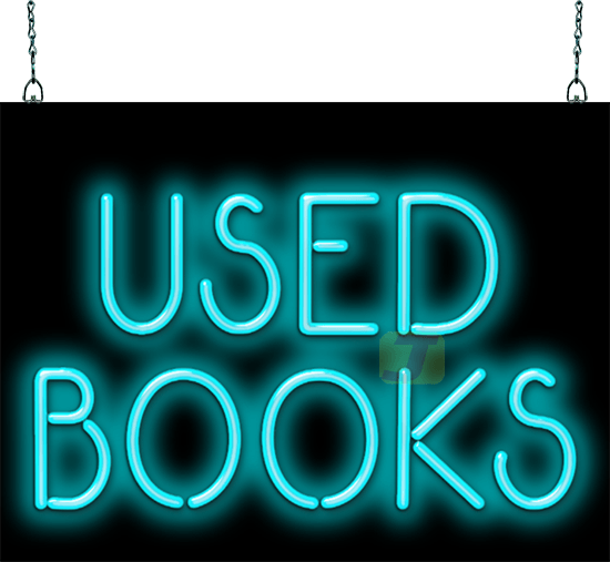 Used Books Neon Sign