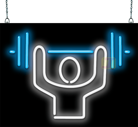 Weight Lifter Neon Sign