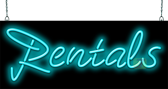 Rentals Neon Sign