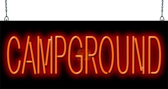 Campground Neon Sign