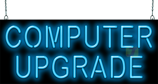 Computer Upgrade Neon Sign