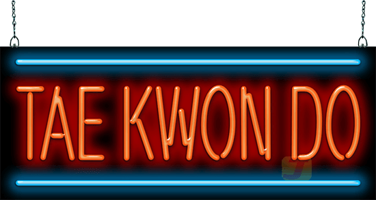 Tae Kwon Do Neon Sign