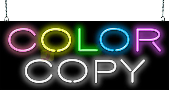 Color Copy Neon Sign