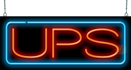 UPS Neon Sign