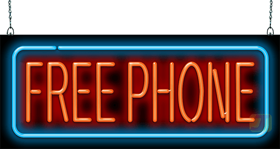 Free Phone Neon Sign