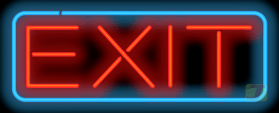 Exit Neon Sign | GS-30-65 | Jantec Neon