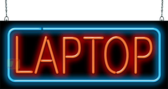 Laptop Neon Sign