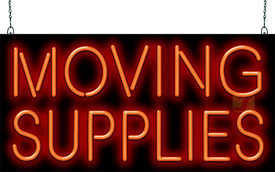 Moving Supplies Neon Sign