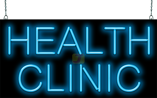 Health Clinic Neon Sign