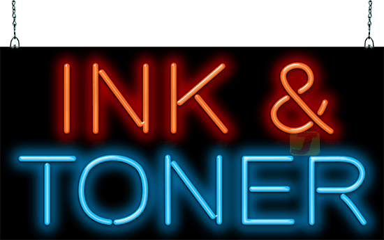 Ink & Toner Neon Sign