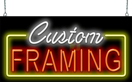Custom Framing Neon Sign