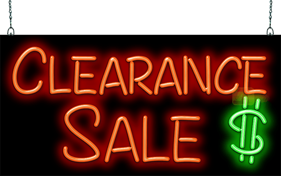 Clearance Sale Neon Sign