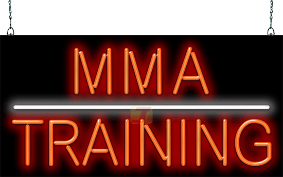 MMA Training Neon Sign