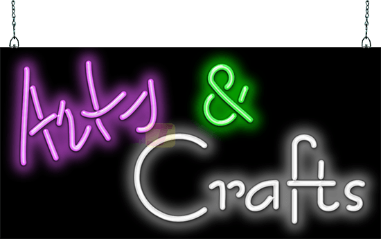 Arts & Crafts Neon Sign
