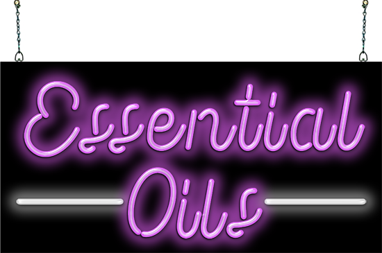 Essential Oils Neon Sign