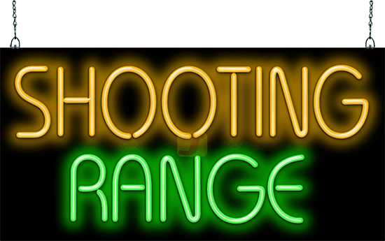 Shooting Range Neon Sign