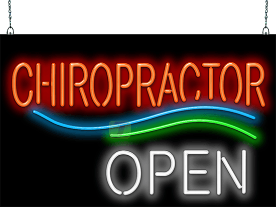 Chiropractor Open Neon Sign