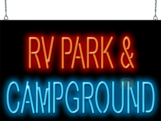 RV Park & Campground Neon Sign