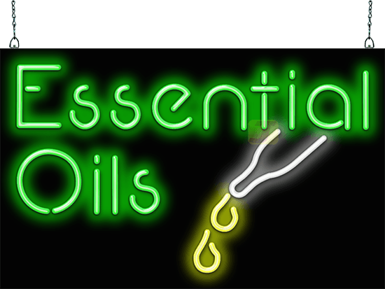 Essential Oils Neon Sign